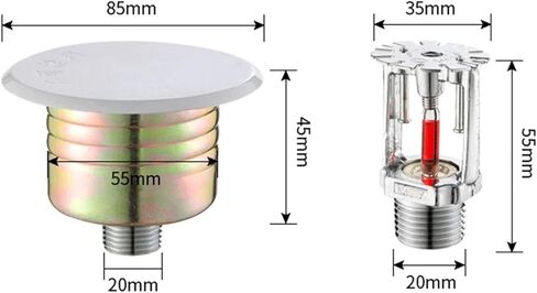 5pcs Fire Sprinkler Head Hotel Concealed Extinguishing System Protection Equipment Spray in Saudi Arabia