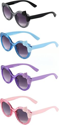 4 Pieces Heart Shaped Sunglasses Stylish Love Heart Sunglasses for Girls Party Outdoor Beach Eyewear in Saudi Arabia