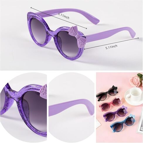 4 Pieces Heart Shaped Sunglasses Stylish Love Heart Sunglasses for Girls Party Outdoor Beach Eyewear in Saudi Arabia