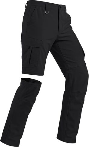IGOLUMON Mens Hiking Pants Convertible Quick Dry Cargo Pants Water Resistant Lightweight Zip Off Outdoor Pants with 6 Pockets in Kuwait
