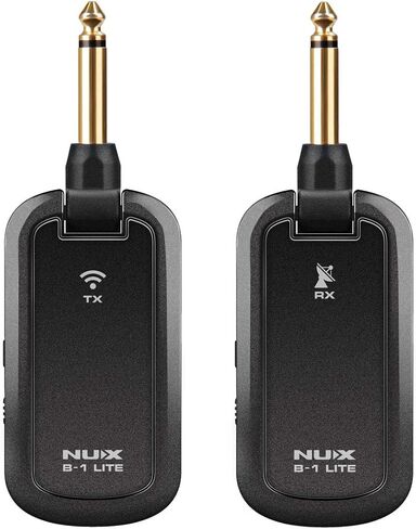 NUX B-1 Lite Guitar Wireless System 2.4GHz,Less than 5ms Latency,Anti WiFi Interference,Rechargeable Wireless Guitar Transmitter Receiver in Saudi Arabia