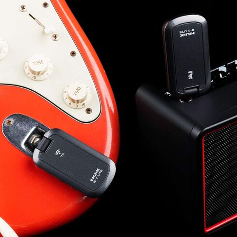 NUX B-1 Lite Guitar Wireless System 2.4GHz,Less than 5ms Latency,Anti WiFi Interference,Rechargeable Wireless Guitar Transmitter Receiver in Saudi Arabia