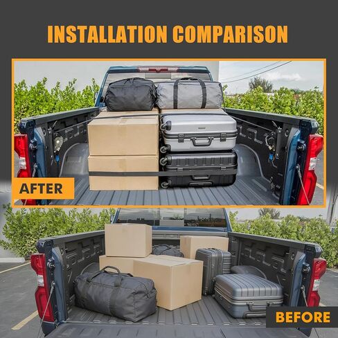 Retractable Ratchet Straps Compatible with 2019-2025 Chevrolet Silverado & GMC Sierra Retracting Straps Auto Retract Securing Strap Tie Down System, 4PCS in Kuwait