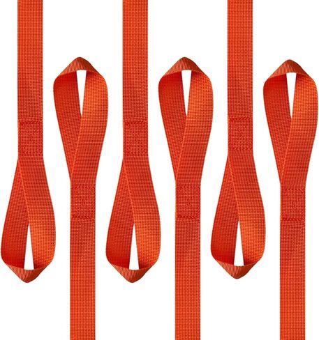LINKNEX Soft Loop Tie Down Straps - 1,500 Load Capacity & 4,500 Lbs Breaking Strength - 6 Pack - Loops for Securing ATV, UTV, Motorcycles, Scooters, Dirt Bikes, Lawn & Garden Equipment in Saudi Arabia
