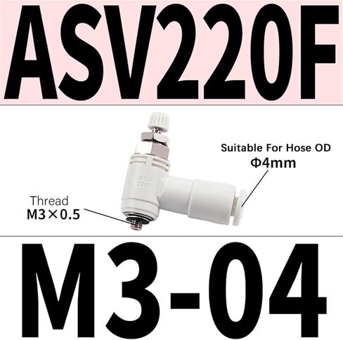 1pcs ASV120F ASV220F ASV310F ASV120F-M3-04 ASV220F-M5-04/06 Quick Speed Exhaust Controller Throttle Valve Air Pneumatic Fitting(ASV220F-M3-04) in Saudi Arabia