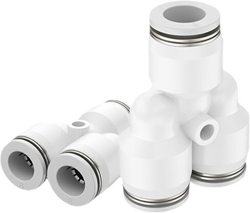 1pcs PY PW Pneumatic Quick Connect Tee Y Joint 4mm 6mm 8mm 10mm 12mm 14mm 16mm Pipe Air Pipe PU Hose Plastic Joint(PW10-8) in Saudi Arabia