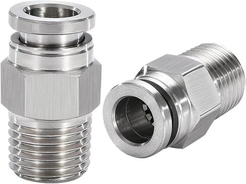 1 قطعة M5 1/8 "1/4" الأنابيب القياسية البريطانية ذكر الموضوع الهواء الهوائية دفع في موصل سريع الإصدار تركيب السباكة الغاز (4 مللي متر OD خرطوم ، 1/8") in Saudi Arabia