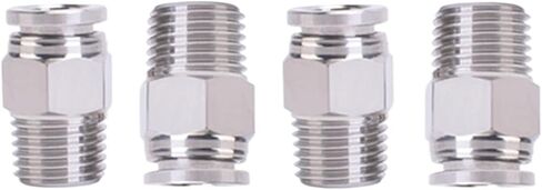 1 قطعة M5 1/8 "1/4" الأنابيب القياسية البريطانية ذكر الموضوع الهواء الهوائية دفع في موصل سريع الإصدار تركيب السباكة الغاز (4 مللي متر OD خرطوم ، 1/8") in Saudi Arabia