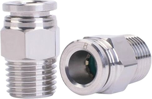 1 قطعة M5 1/8 "1/4" الأنابيب القياسية البريطانية ذكر الموضوع الهواء الهوائية دفع في موصل سريع الإصدار تركيب السباكة الغاز (4 مللي متر OD خرطوم ، 1/8") in Saudi Arabia