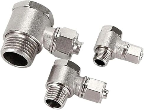 1pcs Copper Hinged Right Angle PH Pneumatic Quick Connector PH4/6/8/10/12-01/02/03/04/M5 Thread G-type(TKN-PH10-02-G) in Saudi Arabia