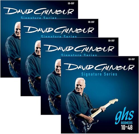 GHS Boomers - David Gilmour Signature Blue Electric Guitar Strings - GB-DGF – Nickel Plated Steel - Classic Rock Tone, Long Lasting Bright Sound, Professional Gauge 10-48 – (4 PACK) in Saudi Arabia