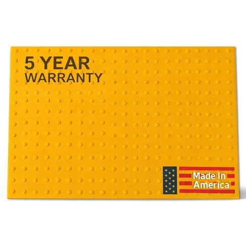 Sandbaggy Cast-in-Place ADA Pads - USA Made Truncated Domes | ADA/DOT Compliant | 5 Year Warranty (2, Yellow, 24" x 48") in Kuwait