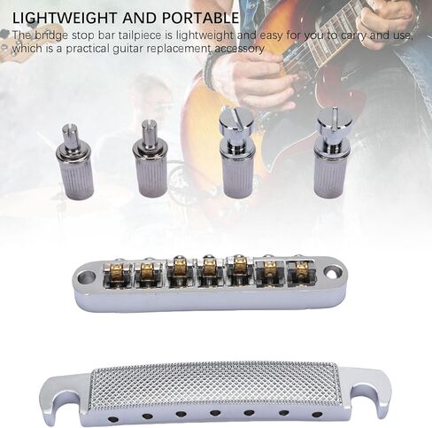 Tissing Guitar Tune - O - جزء بديل لجسر السرج الدوار Matic، بديل كومبو لشريط إيقاف الجسر لLP SG 7 سلسلة جيتار كهربائي لنمط Tune O Matic in Saudi Arabia