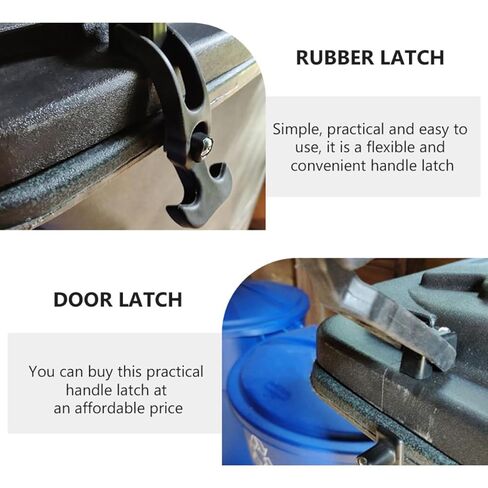 Cabilock 2 Sets Flexible Rubber T-Handle Draw Latches with Metal Lock for Toolboxes, Rvs, and Golf Carts – Shock-Absorbing, Stretchable Draw Latch for Industrial and Cart Accessories in Saudi Arabia