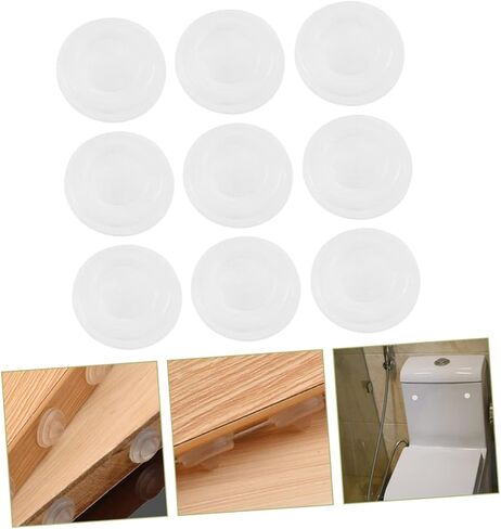 100pcs Clear Self Adhesive Bumper Pads for Cabinet Doors Furniture Transparent Collision Protection for Table Tops Glassware Easy to Install and Durable Design in Saudi Arabia