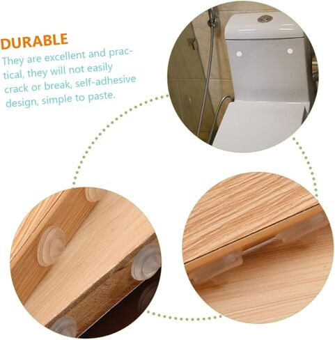 100pcs Clear Self Adhesive Bumper Pads for Cabinet Doors Furniture Transparent Collision Protection for Table Tops Glassware Easy to Install and Durable Design in Saudi Arabia