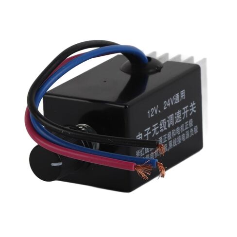 وحدة تحكم سرعة المحرك Ejoyous DC 12V/24V عالمية، قطعتان من مفتاح منظم السرعة الإلكتروني بدون خطوات للتحكم في سخان مروحة السيارة والشاحنة in Saudi Arabia
