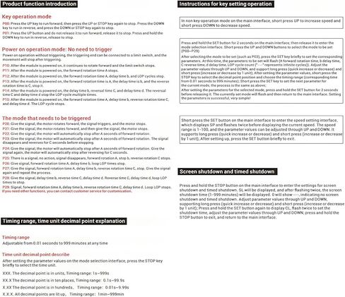 3.3V-15V DC Motor Controller 50W Forward and Reverse Controller Automatic Cycle Timing delay Module Signal Trigger Brushed Motor Time delay Relay Limit Switch 18 Functions 1pcs in Saudi Arabia