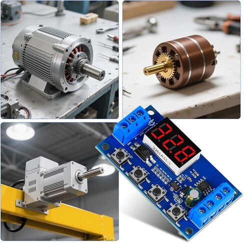 3.3V-15V DC Motor Controller 50W Forward and Reverse Controller Automatic Cycle Timing delay Module Signal Trigger Brushed Motor Time delay Relay Limit Switch 18 Functions 1pcs in Kuwait