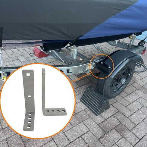 2 Pack Fender Brackets Mounts L Shaped Fit for Boat Flush Trailer 8" & 12" Fenders in Kuwait