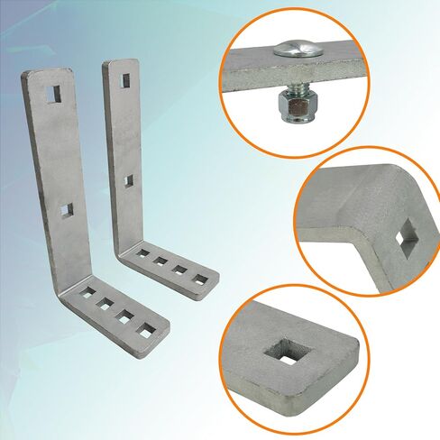 2 Pack Fender Brackets Mounts L Shaped Fit for Boat Flush Trailer 8" & 12" Fenders in Kuwait