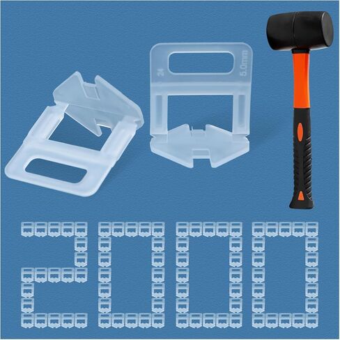 Tile Leveling System 3/16" Spacers Tile Leveler Clips DIY Tile Leveler Spacers (2000pcs, 3/16 inch) in Saudi Arabia