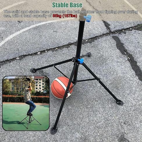 جهاز كرة السلة المحمول المدمج - مثالي للمساحة المحدودة، يتم إعداده في دقائق لتحويل أي طوق إلى محطة تدريب فعالة in Kuwait