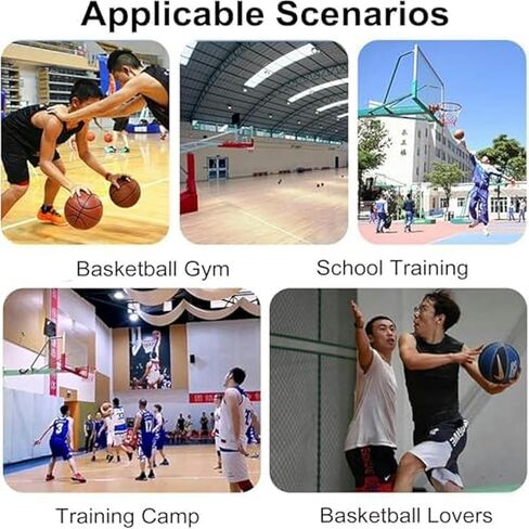 Automatic Basketball Return Net & Shot Trainer - Portable Training Equipment with 180° Rotating Chute, Reduces Ball Chase Time, Practice Efficiency in Kuwait
