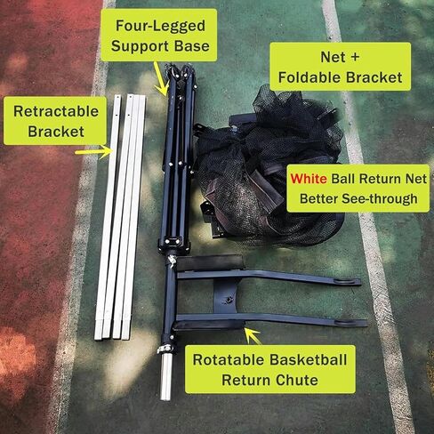 Basketball Return System for Muscle Memory - Consistent Ball Return Helps Ingrain Proper Shooting Mechanics, Essential for Beginners and Pros Alike in Saudi Arabia