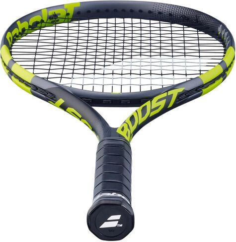 Babolat Boost Aero Strung Tennis Racquet, Grey Green/Yellow in Saudi Arabia