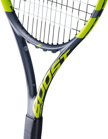 Babolat Boost Aero Strung Tennis Racquet, Grey Green/Yellow in Saudi Arabia
