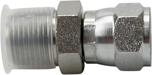 3/8" Male (3/8-18 NPTF) × 3/8" Female JIC 37° Swivel (9/16-18 UNF) 6505-06-06 Hydraulic Hose Adapter Fitting Straight Pipe Joints Connector Fittings Carbon Steel in Saudi Arabia