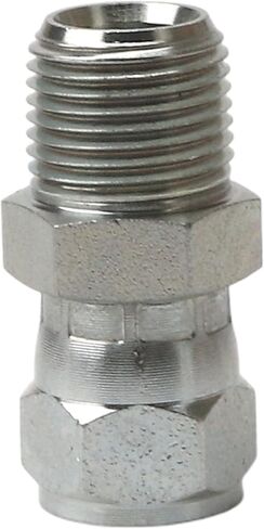 3/8" Male (3/8-18 NPTF) × 3/8" Female JIC 37° Swivel (9/16-18 UNF) 6505-06-06 Hydraulic Hose Adapter Fitting Straight Pipe Joints Connector Fittings Carbon Steel in Saudi Arabia