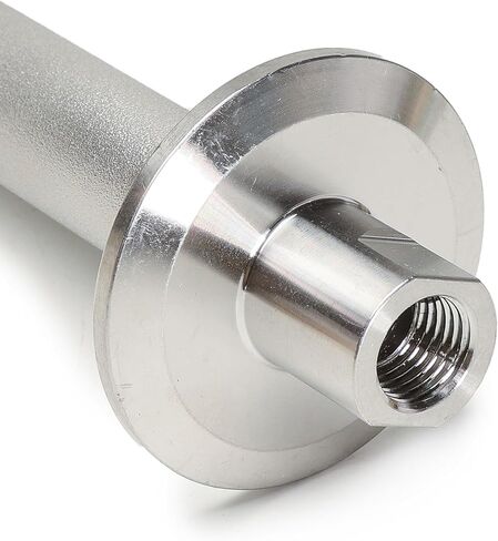 حجر نشر الطويق ثلاثي المشبك 1.5 بوصة من الفولاذ المقاوم للصدأ، كربنة ثلاثية المشبك 1.5 بوصة، حجر تهوية 2 ميكرون، توصيل ذكر 1/4 بوصة مدخل ثاني أكسيد الكربون NPT، طول 4 بوصة لمعدات تهوية المشروب in Kuwait