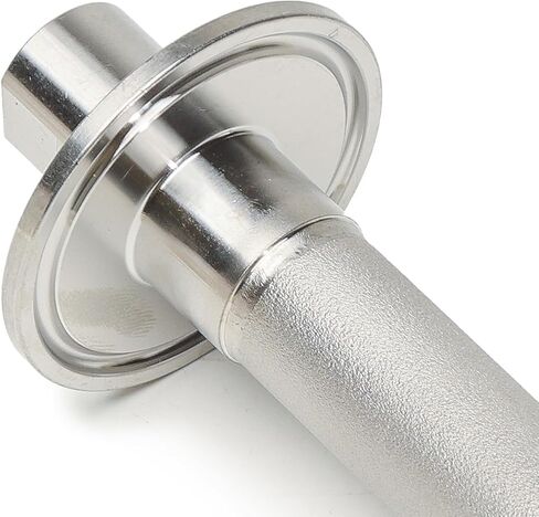 حجر نشر الطويق ثلاثي المشبك 1.5 بوصة من الفولاذ المقاوم للصدأ، كربنة ثلاثية المشبك 1.5 بوصة، حجر تهوية 2 ميكرون، توصيل ذكر 1/4 بوصة مدخل ثاني أكسيد الكربون NPT، طول 4 بوصة لمعدات تهوية المشروب in Kuwait