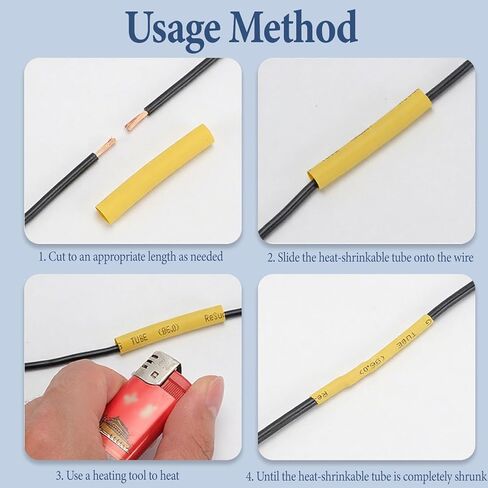 Heat Shrink tubing kit,750PCS Wire Shrink wrap tubing Shrink Tube for Wires, Wire Heat Shrink tubing with Adhesive in Kuwait