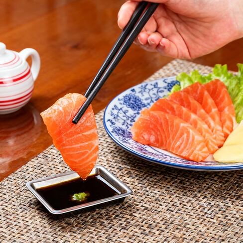 200 Pcs Plastic Disposable Sauce Dishes, Mini Dipping Soy Sauce Dish for Sushi, Rectangle Seasoning Plates, Condiment Appetizer Tray for BBQ Mustard Vinegar Ketchup Salad, Silver in Kuwait