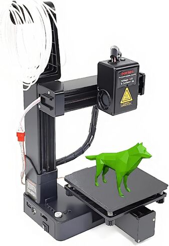 Small 3D Printer, Precision 3D Printer for Beginners Frequency Division Multiplexing Compact 4x4x4 inch Printing Size with All Metal Nozzle for PLA TPU Filaments (US Plug) in Saudi Arabia