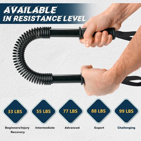 Twister Twister Power Power الصديق للسفر-تمرينات أذرع خفيفة الوزن وقابلة للطي لصالة الألعاب الرياضية أو المكتب أو في الهواء الطلق أو الصدر والساعد. in Kuwait