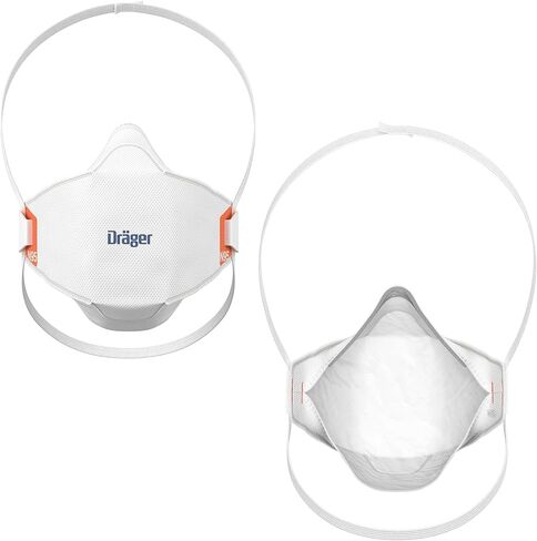 قناع التنفس Dräger X-plore 1950 N95 | قناع التنفس المعتمد من NIOSH للبناء، والأعمال اليدوية، وتحسين المنزل in Kuwait