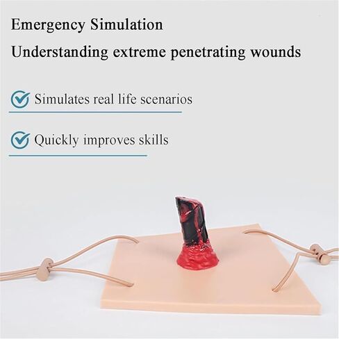 Limb Penetrating Wound Injury Model, Wearable and Adjustable Design, Surgical Suture Training Simulating Skin Module in Saudi Arabia