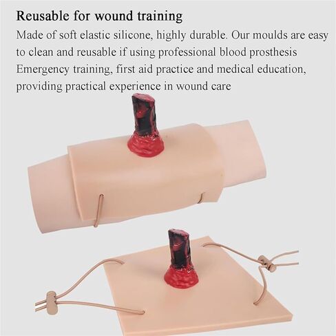 Limb Penetrating Wound Injury Model, Wearable and Adjustable Design, Surgical Suture Training Simulating Skin Module in Saudi Arabia