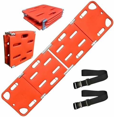 Spine Board Stretcher - Portable Water-Resistant Rescue Backboard for Patient Transport & Immobilization - Essential First Aid Tool for Emergency and Outdoor Rescue in Saudi Arabia