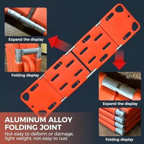 Spine Board Stretcher - Portable Water-Resistant Rescue Backboard for Patient Transport & Immobilization - Essential First Aid Tool for Emergency and Outdoor Rescue in Saudi Arabia