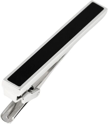 Silver Gold Gunmetal Onyx Tie Clip Tie Bar Made in Japan in Kuwait