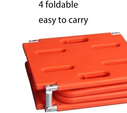 Emergency Rescue Stretcher - Foldable Spine Board, Lightweight Plastic Floating Stretcher with Seat Belt, 350lbs Capacity (159KG) for Safe Transport in Saudi Arabia