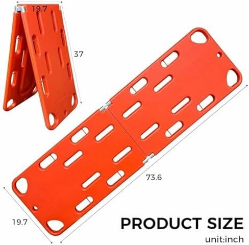 نقالة العمود الفقري - لوحة خلفية لنقل المرضى مقاومة للماء لخدمات الطوارئ الطبية وتثبيت حركة الإنقاذ العائمة in Kuwait