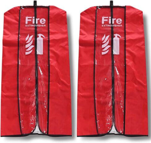غطاء طفاية حريق كبير الحجم 6 عبوات - غطاء واقي من الغبار والخدش - طفاية حريق غطاء شفاف - غطاء واقي مقاوم للماء لطفايات الطوارئ حتى 20 رطلاً in Kuwait