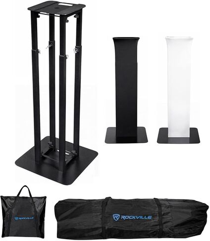 Audiosavings Bundle:(2) ADJ Hydro Beam X12 Light Bundle with ROCKFORCE Controller & Cable, (2) RTP32B Stand, ROCKBOOTH Facade, R1200L Fog Machine, (2) BAG1200 Bag, ROCKHAZE Hazer, Fluid(14 Item) in Saudi Arabia