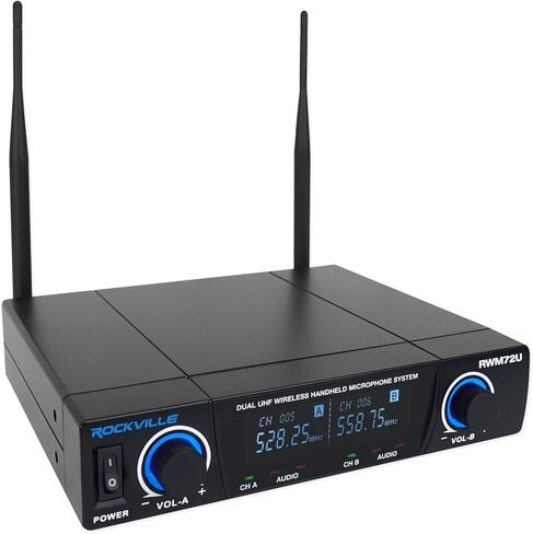 Audiosavings Bundle: (1) Mackie 1642VLZ4 Mixer 16-ch Analog Low-Noise Bundle with (1) RV RWM72U Dual UHF Wireless Handheld Microphone System & (1) RV DJ1500 DJ Headphones w/Cable (Items 3) in Saudi Arabia
